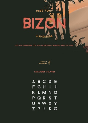 Bizon -Schriftart