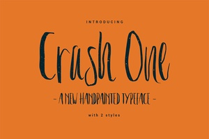 Crash One Brush Font - Côté de caractères gratuit