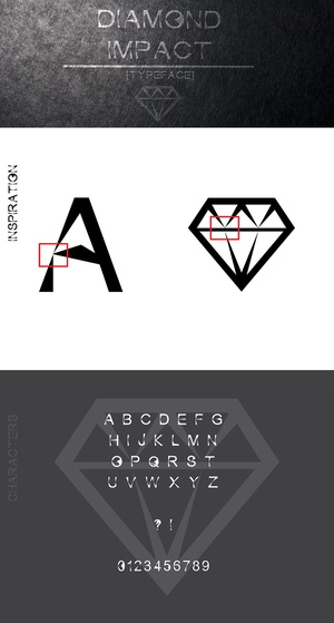 Diamond Impact Typeface