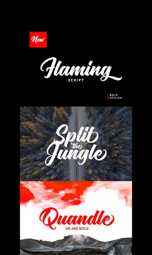 Flaming Font – Free Script Typeface