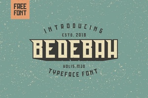 Bedebah Font – Slab Typeface