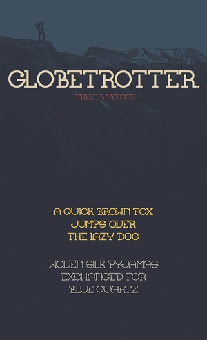 GlobeTrotter Font – Free Display Typeface