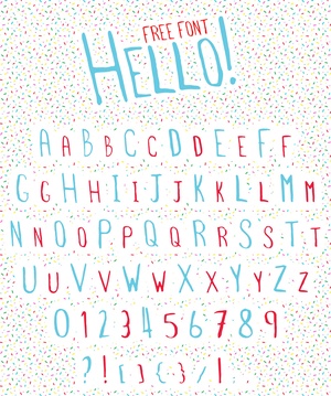Hello Font - бесплатный шрифт