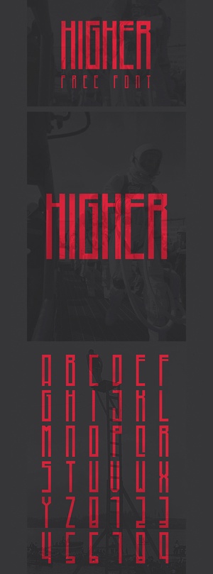 Higher Font – Condensed Typeface