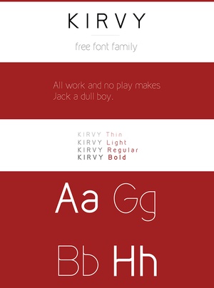 Kirvy Font Family