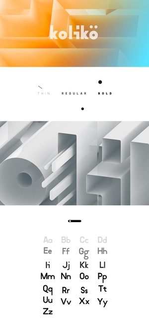 Colikö Font - бесплатная типография