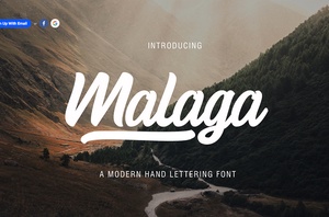 Malaga Script Font