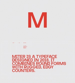 Шрифт Miter - Sans Serif шрифт