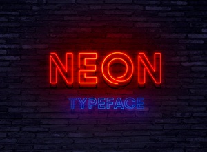 Free Neon Font – Light Typeface