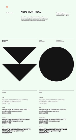 Neue Montreal Font – Grotesque Typeface
