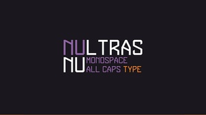 Nultras Font - моноспект шрифт