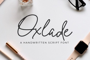 Oxlade Handwritten Script Font