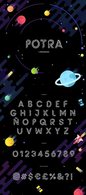 Potra Font - Tyepe Free Vector Typeface