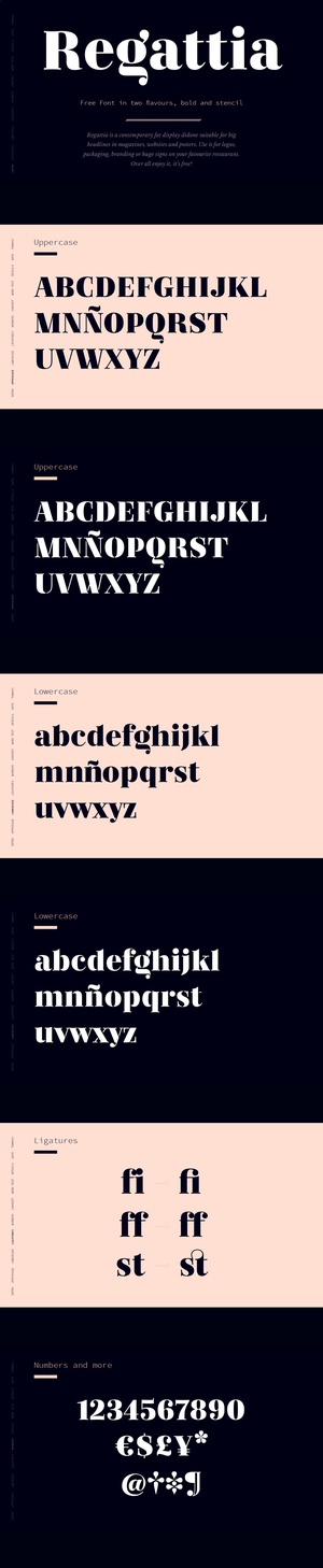 Regattia Font – Free Serif Typeface