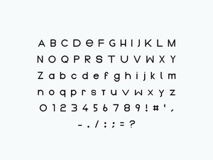 Shapes Typeface Font