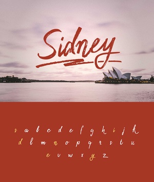 Sidney Font – Handwritten Lettering Typeface