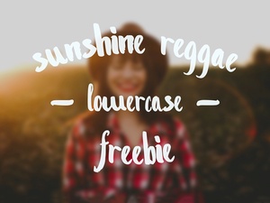 Sunshine Reggae Lowercase Font – Brush Pen Typeface
