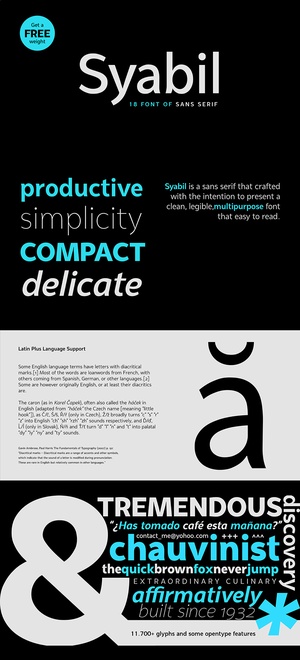 Syabil Font – Free Typeface