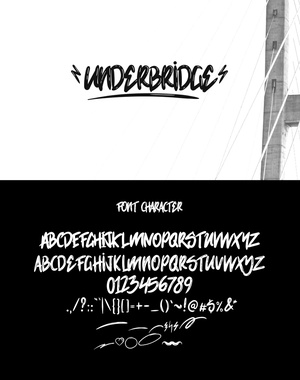 Underbridge Wet Font
