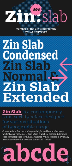 Zin Slab Font