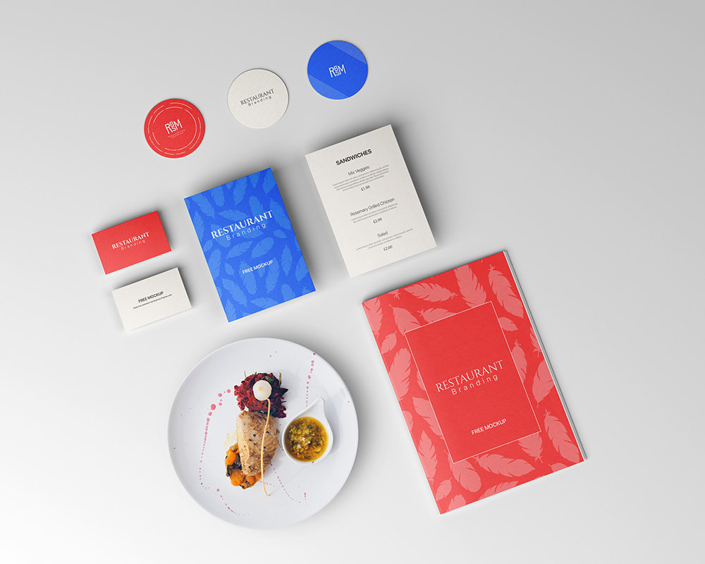Restaurant Mockup Free
 Top View of Restaurant Branding Mockup Free PSD Resources Download