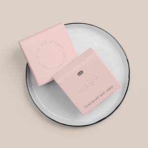 2 Mockups of Small Square Box on Plate