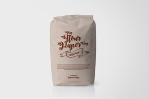Flour Paper Bag Packaging Mockup