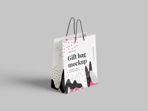 Paper Gift Bag Mockup