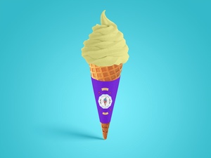 Maqueta de cono de helado