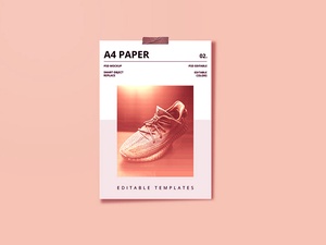 A4 Paper Mockup – Free Resource