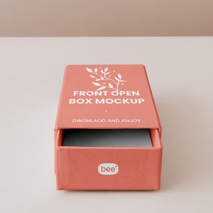 Front View of Open Box Mockup