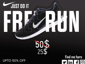 Nike Free Run Banner Ad