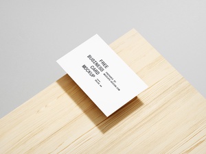 Perspective View of 3 Minimal Business Card Mockups