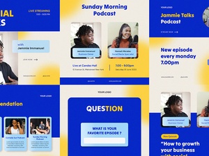 Instagram Post Template for Podcasts