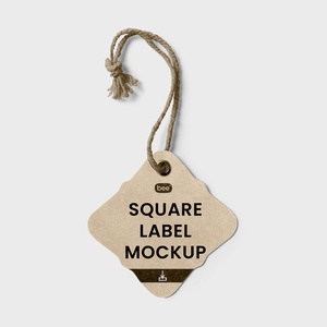 Square Label Mockup in Front Sight
