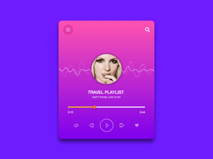 Colorful Music Player Concept