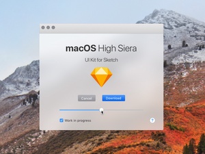 macOS High Siera UI Kit