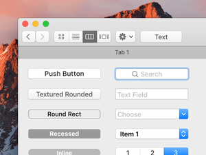 kit d’interface utilisateur macOS Sierra pour croquis