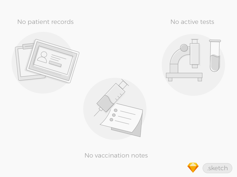 空の状態の医学のイラスト景品 無料sketchアプリのリソース Sketchリソースのダウンロード