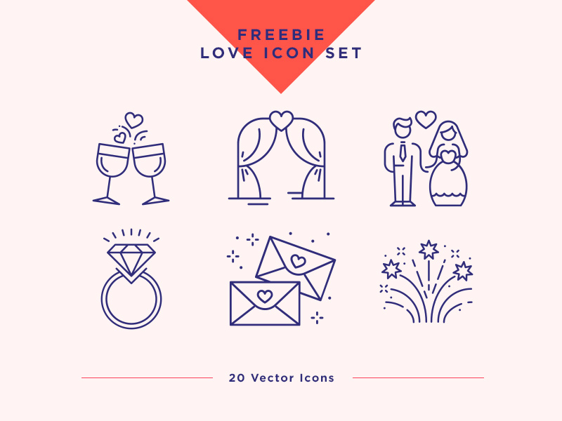 結婚式 愛のアイコンセット 無料sketchアプリのリソース Sketchリソースのダウンロード
