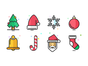 Weihnachten Icons Set