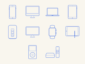 Apple Devices Icon Set