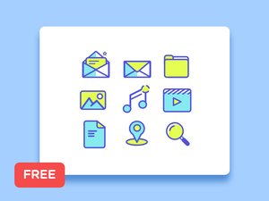 Paquete de iconos de línea simple