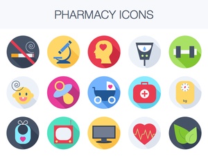 Icônes de pharmacie