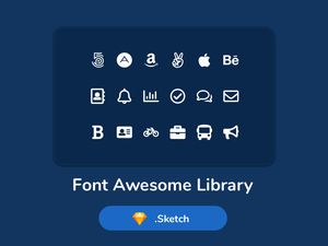 Font Awesome Sketch Library