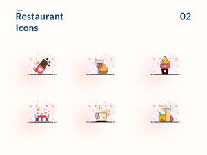 Icônes de restaurant