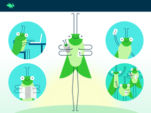 Grasshopper Ilustraciones Sketch Resource