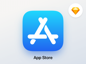 Значок магазина приложений iOS 11 для эскиза