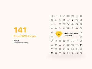 Icon Set Sketch Library