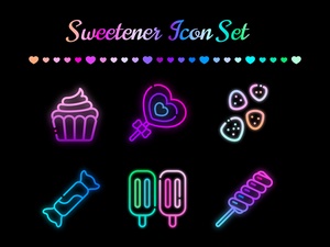 Candy Icons Set - Édulcorant